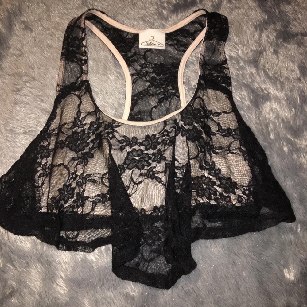 Lace crop top